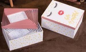 SET 10 SCATOLE CARTONE DECOR
