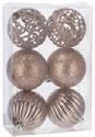 SET 12 PALLINE NATALE BRONZO