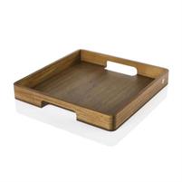 VASSOIO LEGNO 40X40XH.5CM.