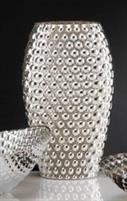 VASO BOLLE H30CM ARGENTO