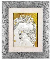 QUADRO MATERNITA' KLIMT ARGENTO