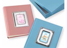ALBUM ARGENTO E CELESTE 20X25