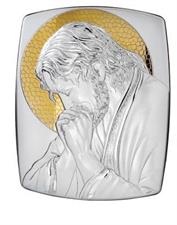 QUADRO  CON GESU' MEDIO ARGENT