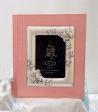 ALBUM ROSA FARFALLE IN ARGENTO
