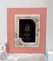 ALBUM ROSA FARFALLE IN ARGENTO