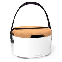 BARBECUE PORTATILE TONDO CON TRACOLLA BIANCO