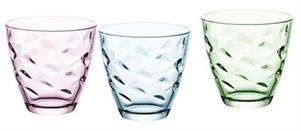BICCHIERE FLORA ACQUA 26CL COLORATO