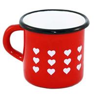 BICCHIEROTTO SMALTO 8CM ROSSO 7622