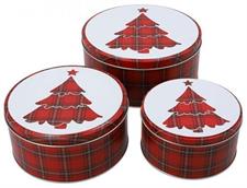 SET 3 SCATOLE LATTA NATALE