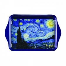 VASSOIO METALLO DECORO NOTTE ST.VAN GOGH 21X14CM
