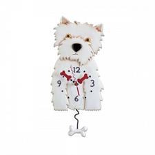 OROLOGIO PARETE CANE BARBONCINO BIANCO 36X15,8CM