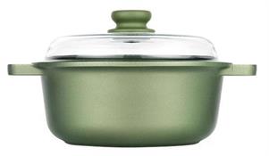 CASSERUOLA ANTIADERENTE DR.GREEN C/C VETRO 20CM