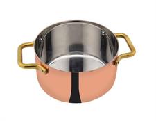 CASSERUOLA RAME INTERNO INOX 10CM