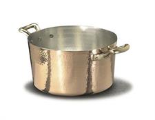 CASSERUOLA ALTA RAME MARTELLATO STAGNATO 24CM