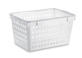 CESTA PLASTICA FORATA 70X45XH.40 NEUTRA