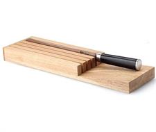 CEPPO COLTELLI VUOTO DA CASSETTO LEGNO CHIARO