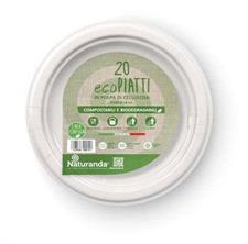 CONF.50 PIATTI FRUTTA 18CM BIODEGR&COMPOST NAT