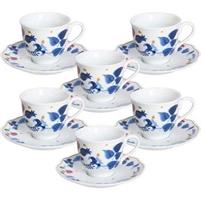 SET 6 TAZZA CAFFE' C/P POEMA ALCHIMIA