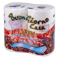 COPPIA ROTOLO CARTA ASCIUGATUTTO BUONGIORNO CASA