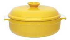 CASSERUOLA TONDA CON COPERCHIO PORCELLANA 28CM