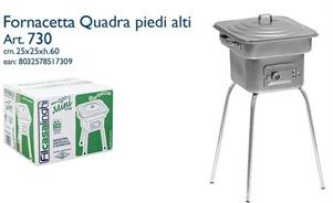 FORNELLO MINIGRILL 730 GAMBE ALLUNGABILI 29X26