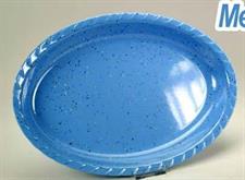 VASSOIO OVALE MELAMINA BLU 43