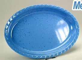 VASSOIO OVALE MELAMINA BLU 43
