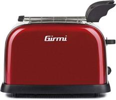 TOSTAPANE 2 FETTE 800W ROSSO-INOX GIRMI