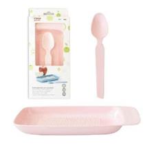 SET GRATTAMELA CON CUCCHIAIO BIMBO CELESTE