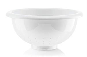 COLAPASTA PLASTICA 27,8CM FORME CASA BIANCO