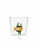 BICCHIERE PESCE ACQUA GIALLO ALGA