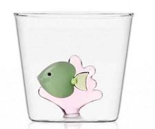 BICCHIERE PESCE ACQUA VERDE ALGA