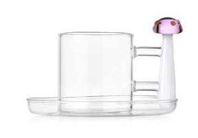 TAZZA CAFFE' C-P FUNGO ROSA