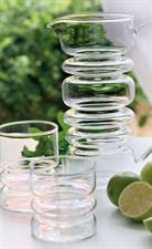 BICCHIERE RINGS ACQUA VETRO SOFFIATO