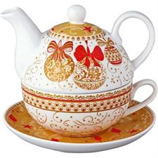 TEA FOR ONE NAVIDAD PORCELLANA