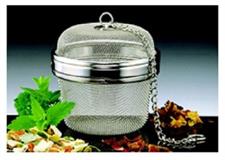 SFERA PORTASPEZIE INOX 10,5CM.