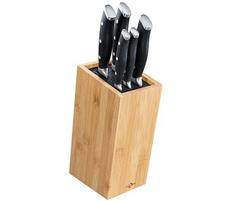 CEPPO COLTELLI IN LEGNO BAMBU' CON 5 COLTELLI