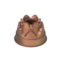 STAMPO BUDINO CON TUBO SILICONE MARRONE