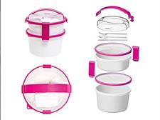 SET LUNCH BOX LADY FUCSIA