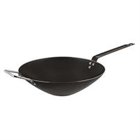 PADELLA WOK FERRO M.LUNGO+M.CORTO 32CM H.10CM