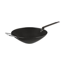 PADELLA WOK FERRO M.LUNGO+M.CORTO 40CM H.11CM