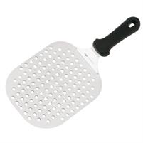 PALA PIZZA MANICO CORTO INOX FORATA 22X18CM