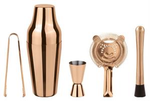 SET REGALO COCKTAIL MIXOLOGY INOX 5PZ RAME