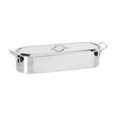 PESCERA INOX INDUZIONE C/GRIGLIA+COPERCHIO 45CM