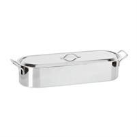 PESCERA INOX INDUZIONE C/GRIGLIA+COPERCHIO 45CM