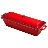 TERRINA COTTURA PANE GHISA SMA. ROSSA 26,5X8,5X6