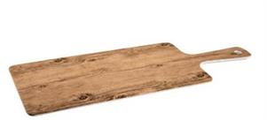 VASSOIO CON MANICO RETTANG. MELAMINA 53X20X1,5CM