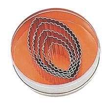 SET 5 TAGLIAPASTA OVALI FESTONATI INOX