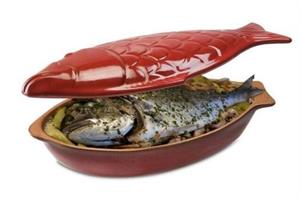 PESCERA TERRACOTTA 41CM ROSSA