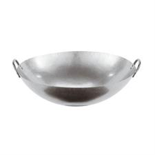 WOK FERRO 2 MANICI D.45,5CM H.14CM